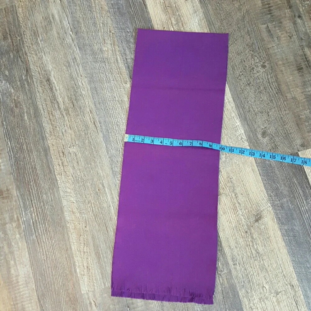 Netherdale scarf purple lambswool made in Scotland Vintage